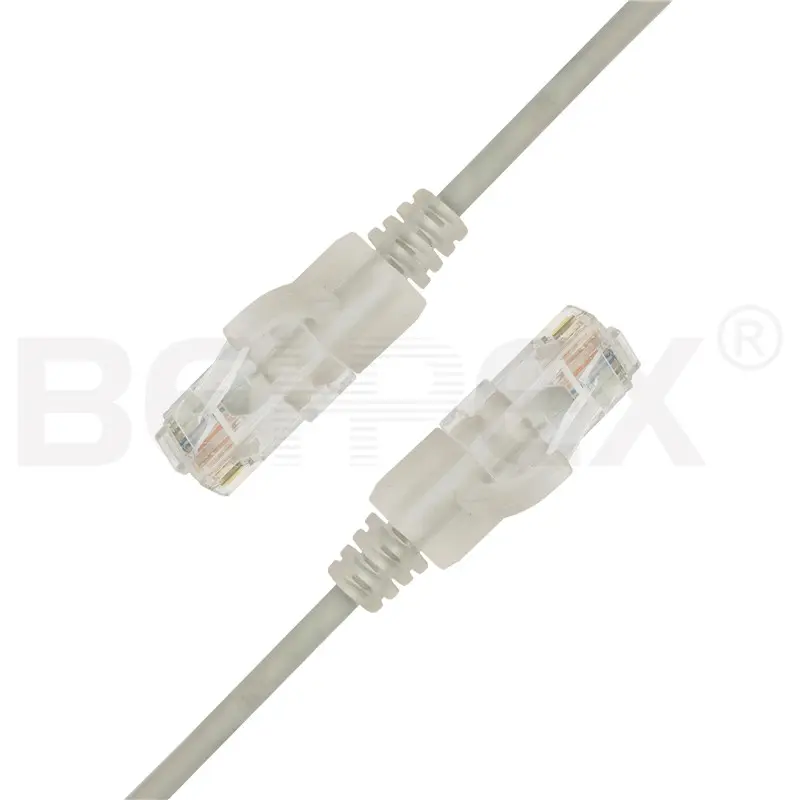 Slim U/UTP Cat.6 Cable de parche 30AWG sin apantallar de cobre Cable de red eléctrica parche Cable Ethernet de conexión