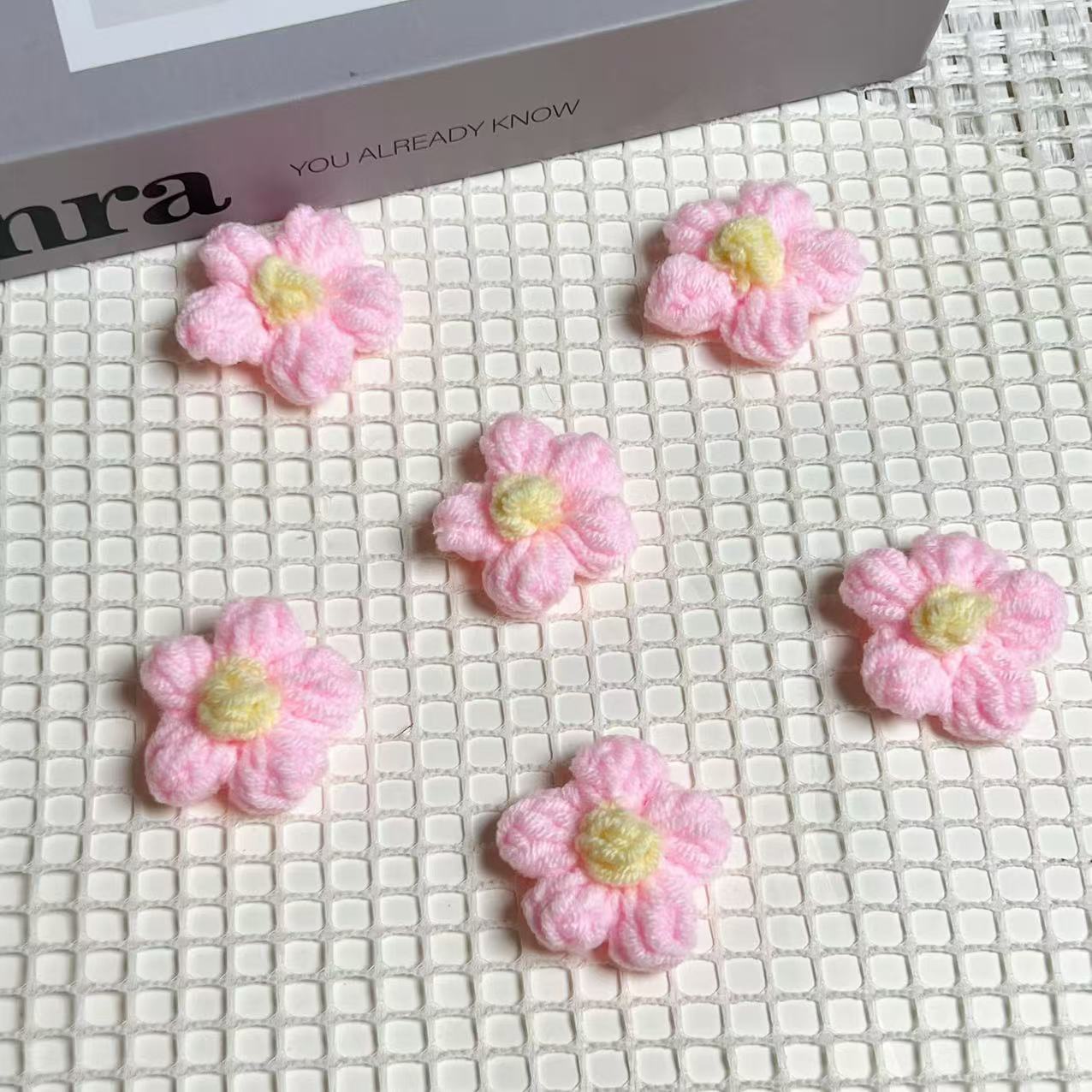 Flor de punto rosa