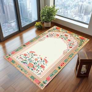 Soft Portable Prayer <strong>Mat</strong> for Mosque and Home | Lightweight Islamic Rug