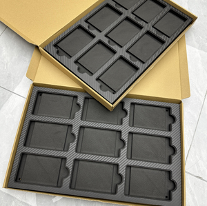 Tùy chỉnh sợi carbon phân loại thẻ thể thao hiển thị trường hợp PSA bóng đá tường hiển thị bảo vệ EVA bọt thẻ thể thao bao bì hộp - Product Image 1