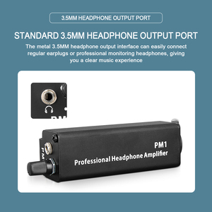 Convertidor de Audio Hi-Fi portátil PM1 XLR/Interfaz de Audio de 3,5 MM AMP-1 amplificador de auriculares estéreo con Control de volumen para escenario de música - Product Image 3