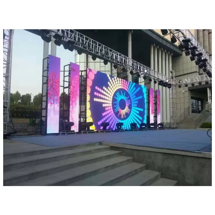 Low temperature p6 p8 p10 energy saving waterproof outdoor led video wall smd led modules large digital board