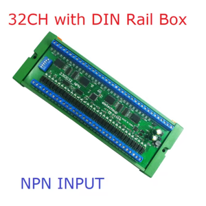 32CH NPN/PNP Entrada aislada ópticamente y 32CH 300MA NPN Salida de relé de estado sólido RS485 Modbus RTU PLC IO Placa de expansión - Product Image 4