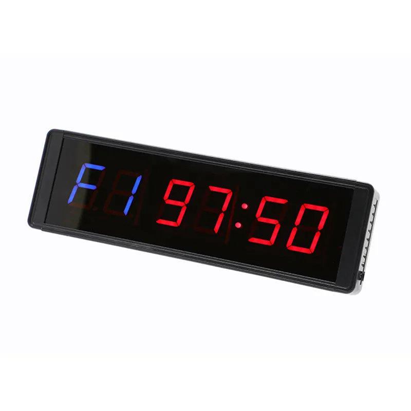 Dropshipping Gym Clock Fitness Timer 1.5 Inch 6 Digit Led Interval Training Tabata FGB Gym Timer
