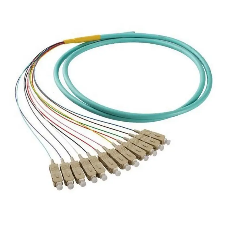 Unionfiber Oem/Odm Sc Fc St Ftth 1 Meter Lc-Lc Lc Upc Single Mode 0.9 Mm Om3 Om4 Multimode Pvc Glasvezel Pigtail