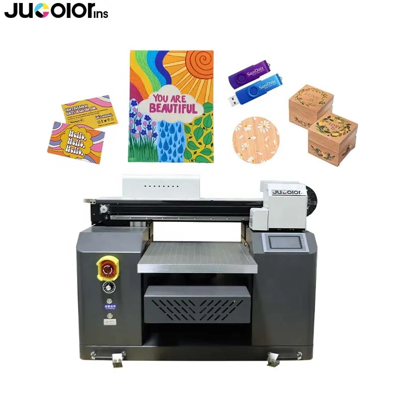 Printer uv flatbed printer a1 a2 a3 ukuran uv printer 3D emboss mesin cetak pernis