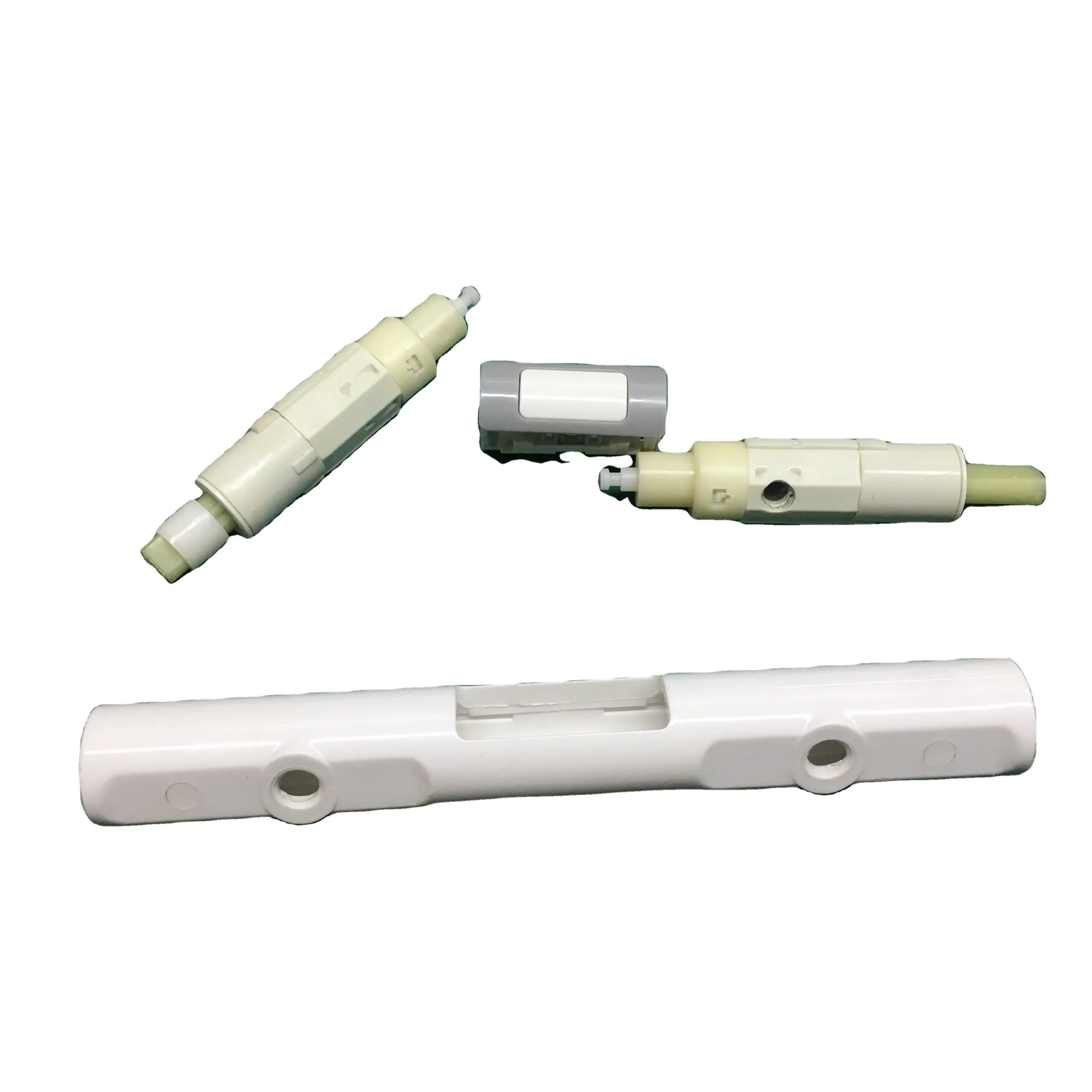 Fábrica Personalizada Atacado Branco PBT GF ZDC Soft Close Damper Para Assento Sanitário direção amortecedor