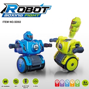 Robot de boxeo RC de montaje DIY, juego de batalla, asiento eyector de Radio Control de 2,4 GHz, Robots, Kit de vástago interactivo, juguete para niños, divertido juego de lucha - Product Image 3