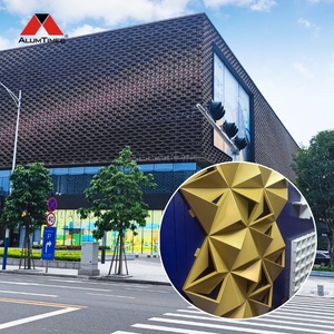 ALUMTIMES materiale di rivestimento decorativo per edifici sistema di facciata esterna in alluminio 3d per progetto di facciate continue in cina - Product Image 1