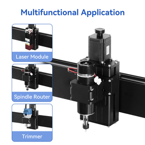 Fresadora de rieles de guía cuadrados de alta precisión, enrutador de madera CNC de 500W con husillo de bolas para corte de metal, acrílico y madera - Product Image 4