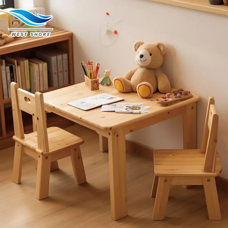 Personalizable Oem muestras gratis bebé de madera aula escritorio niños muebles estudio conjunto mesas y sillas para niños