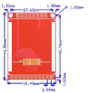 Taidacent Dot Matrix 128X128 LCDST7735ディスプレイ画面SPI1.44インチLCDカラーディスプレイ - Product Image 6