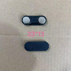 NeFeb 33 * 13毫米黑色徽章2pcs强块图案钕磁铁，带3m粘合剂复合塑料圆盘磁铁 - Product Image 3
