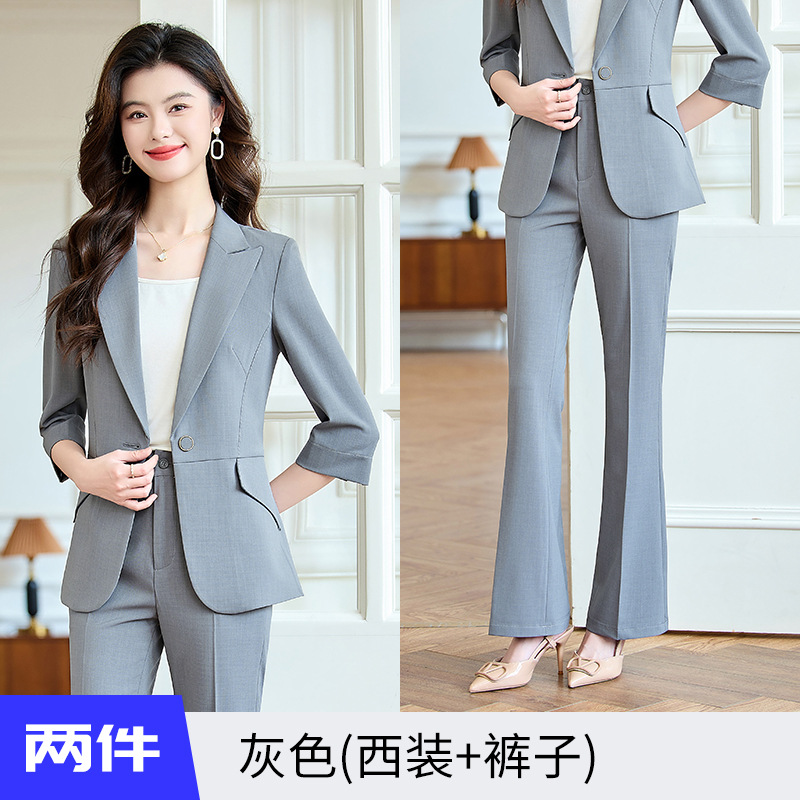 gray suit pants