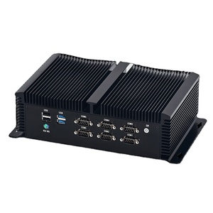 升级核心第十代i7 i5无风扇电脑minipc 8 USB端口双局域网6 com Linux工业迷你电脑办公