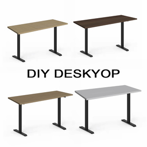 Lujoso escritorio ergonómico de altura ajustable eléctricamente para gerente de oficina con marco de escritorio de pie para oficinas - Product Image 3