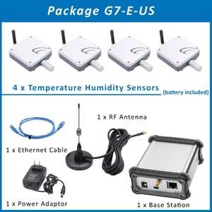 Lora Gateway Temperatura Humedad Sensor DE DATOS Instrumentos de medición electrónicos 4 juegos Temperatura inalámbrica Humedad Gateway - Product Image 5