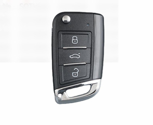 Araba anahtarı kabuk araç tuşları modifiye 3 düğmeler uzaktan çevirme katlanır anahtarlık için (VW) Volkswagen Golf 4 5 Passat b5 b6 - Product Image 1