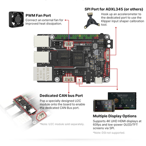 BTT PI V1.2 Board Quad Core Cortex-A53 2.4G WiFi 40Pin GPIO VS Himbeer PI 3B Orange Pi Für Klipper 3D-Drucker DIY - Product Image 5