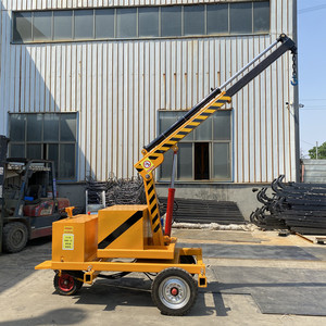 Pequenos móveis chão rotatório guindaste rotativo workshop lidar de mercadorias carregamento muito conveniente um pequeno equipamento de elevação