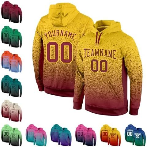 Yellow and Burgundy