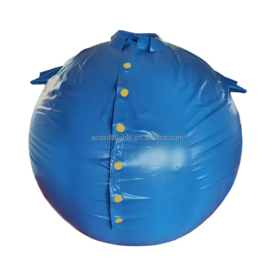 Maßge schneider ter aufblasbarer Doppelschicht-PVC-Anzug Aufblasbarer Ballspiel anzug Blaubeer-Aufblas anzug
