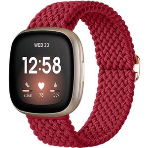 Correa de bucle trenzado de nailon para Fitbit Versa 4/3, pulsera magnética de Metal ajustable para Fitbit Sense 2/1, accesorios de banda - Product Image 2