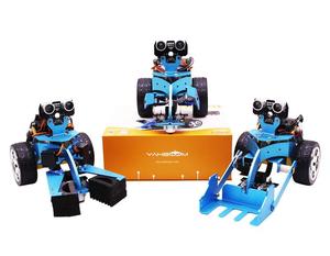 Yahboom DIY bildung Python und grafische programm microbit V2 smart roboter kit mit aufzug und clip pack kompatibel mit v 1.5