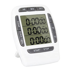 Timer di cottura da cucina multifunzione 3 canali di visualizzazione funzione di conto alla rovescia elettronica dispositivo di conteggio del tempo - Product Image 5