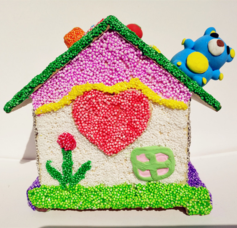 Small house piggy bank-blank, no pattern