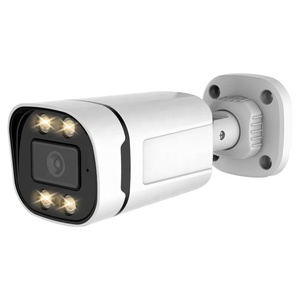 Cámara tipo bala IP CCTV PoE 2MP para exteriores, resistente a la intemperie, luz cálida, LED infrarrojos, vídeo en Color nocturno, tarjeta TF integrada - Product Image 3