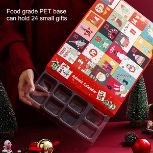 Boş Advent takvimler 24 adet noel kör kutusu DIY gizem kağıt sürpriz hediye kutuları ile çocuklar için çocuk tepsi - Product Image 1