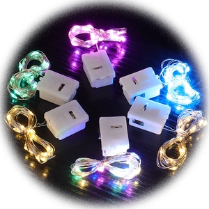 NUEVA cuerda de alambre de cobre Caja de batería de botón de modo intermitente de 3 funciones Luces de serie decorativas Led Luz de vacaciones - Product Image 1
