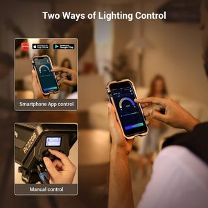 SmallRig RC 220B 220W ไฟวิดีโอ LED สองสี, คู่มือและการควบคุมแอพระยะไกลสปอตไลท์สตูดิโอระดับมืออาชีพ-3473 - Product Image 6
