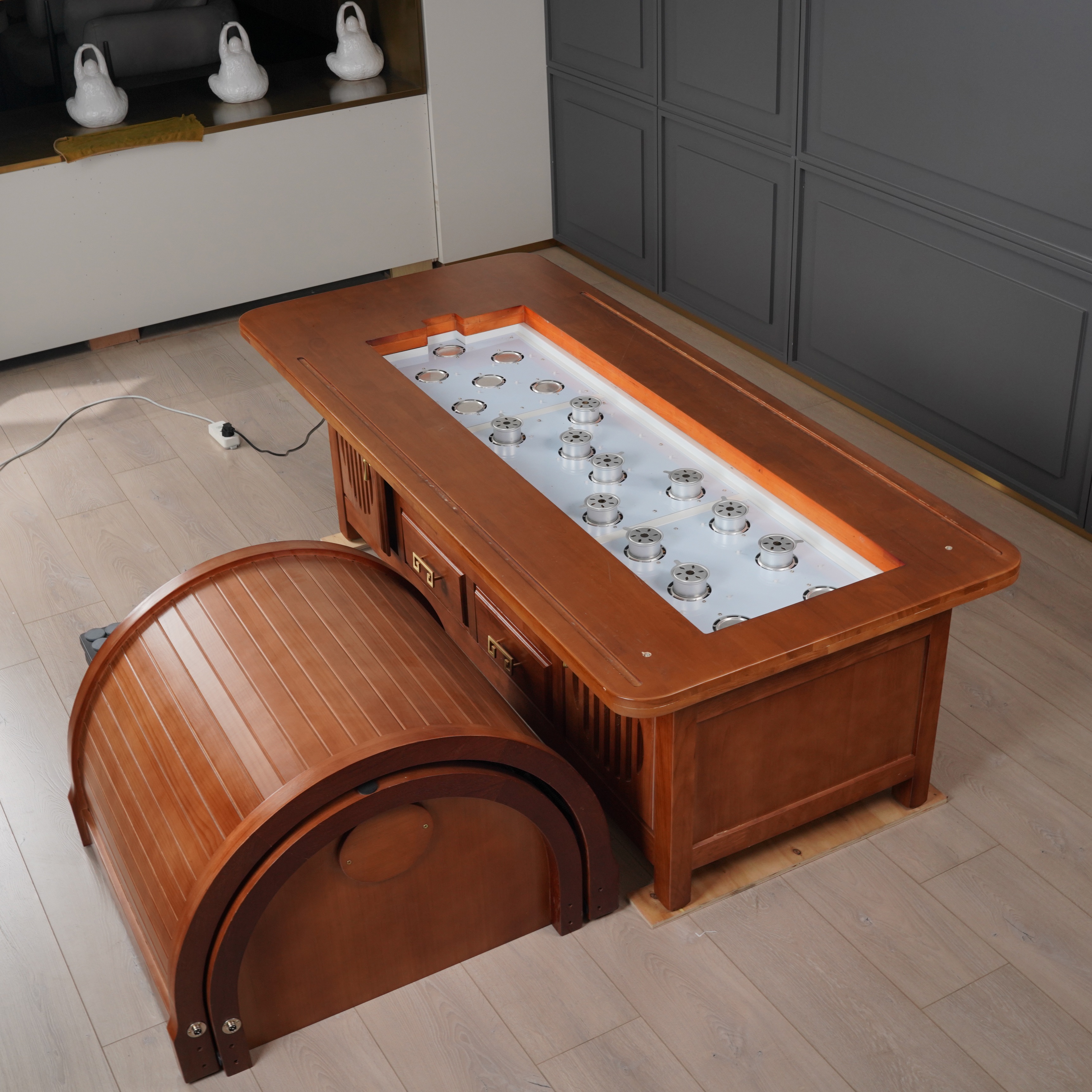 Lit avec chambre de moxibustion