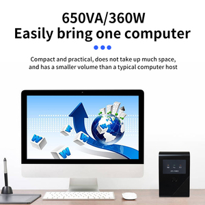 650VA monofásico 360W Standby Offline UPS fuente de alimentación ininterrumpida 110V 220V con batería de plomo ácido pantalla LED para PC - Product Image 4