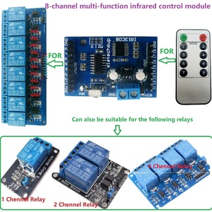 IR13C08 8CH DC 5V 12V Multi-funzione IR modulo telecomando a infrarossi ritardo ricevitore autobloccante Decoder per relè - Product Image 2