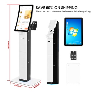 Usingwin Floor Standing Self-service 23.6&quot; 32&quot; Curved Touch Screen Kiosk Terminal Win10 Win7 Android <strong>Linux</strong> for Order Queue Query - Product Image 2