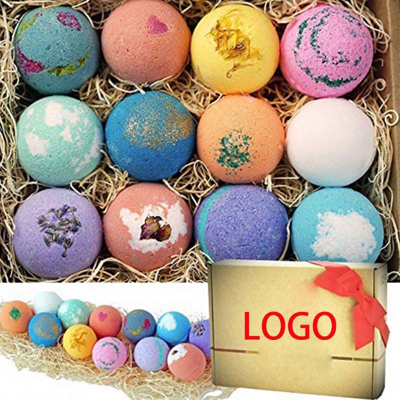 Özel etiket yeni özel doğal organik ballsgift seti büyüleyici fizzy banyo topları - Product Image 1