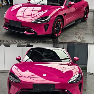ブリリアントマゼンタカーラップビニール超光沢カーボディスタイリングラッピング装飾フィルムステッカーエアバブルフリー152cmX1800cm