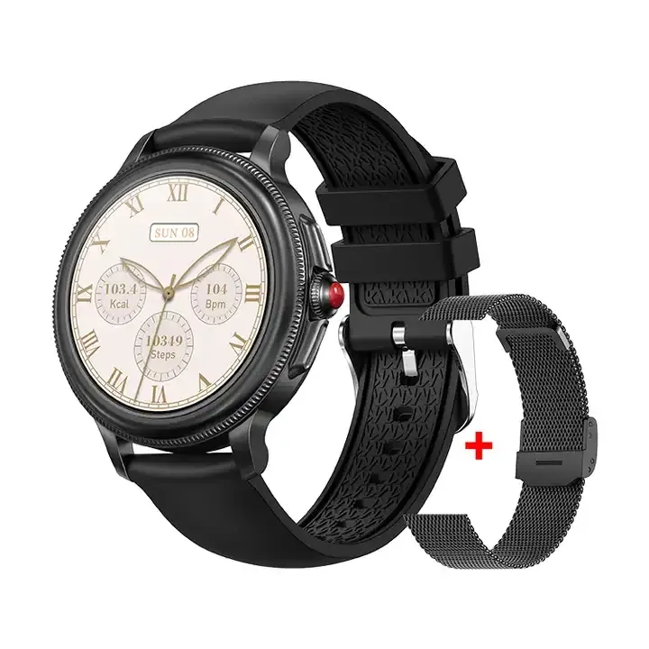 Jam tangan pintar CF96 dengan detak jantung 1.2 inci, layar sentuh penuh panggilan BT lp67 jam tangan pintar modis tahan air