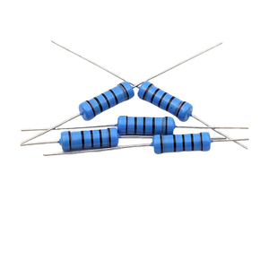100 אוהם הנגד מח"ש 1/2W 100R 101 מתכת סרט הנגד קבוע 5% סובלנות 0.5 ואט צירי צבע קוד נגדים