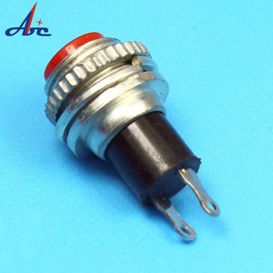 Interruttore a pulsante spento (acceso) da 10mm DS-316 interruttore a pulsante da 0,5 a 220 Volt funzione momentanea Interruttore a pulsante a 2 Pin - Product Image 2