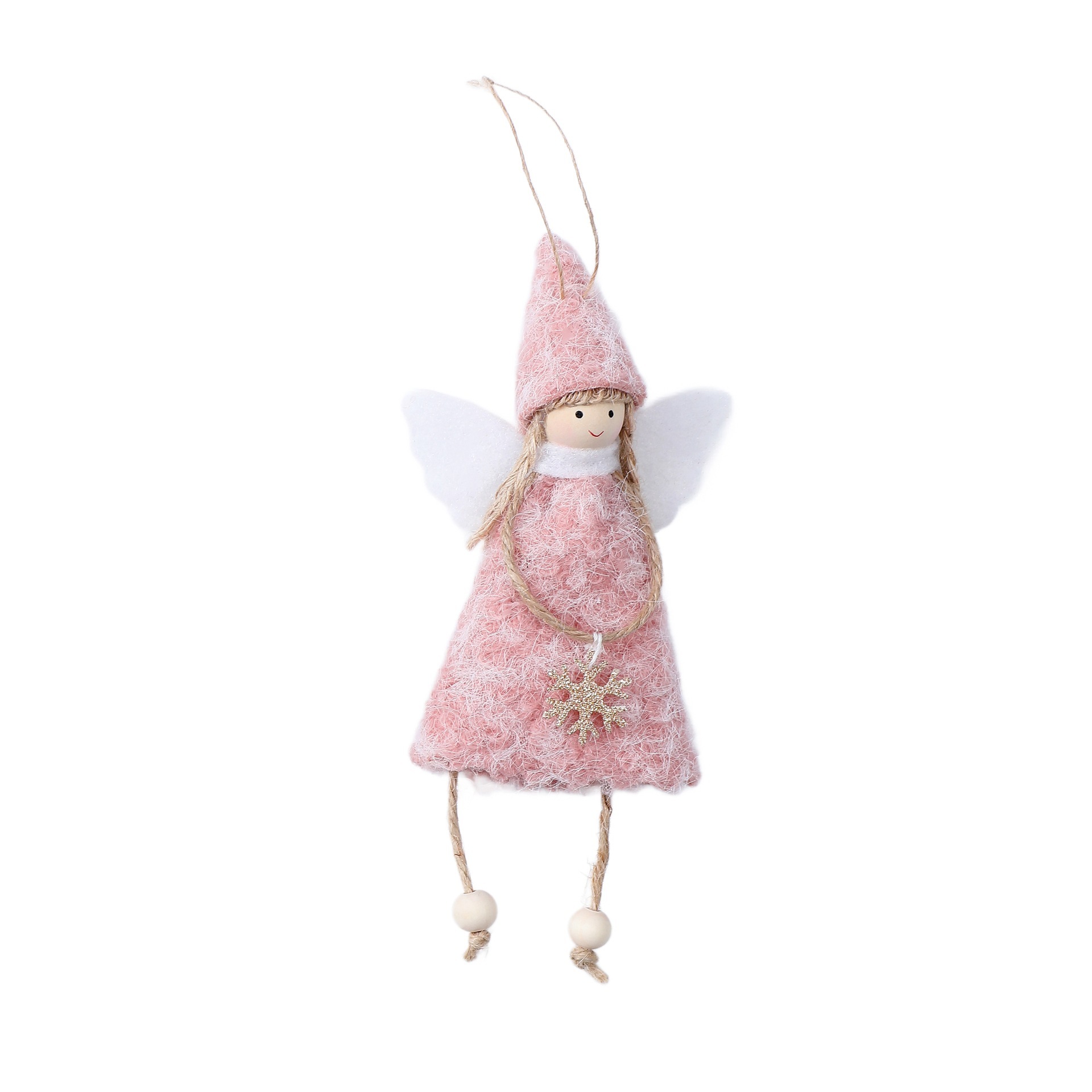 Chapeau pointu élégant en nylon version ange rose