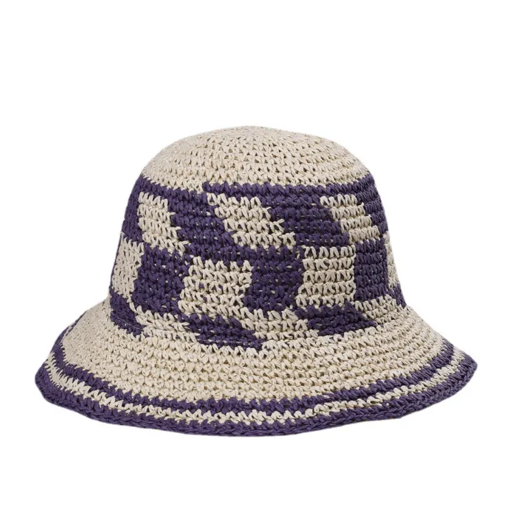 Berretto da cappello a secchiello lavorato a maglia lavorato a maglia lavorato a maglia lavorato a maglia da donna su misura da pesca all'ingrosso