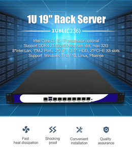 Custom 1U 19 pollici industriale Pfsense Firewall Appliance 4x SFP 8x LAN DDR4 Server di rete Stock PC Server con 4 X Sfp 8 lan - Product Image 5