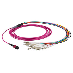 Aiデータセンター応用Om3 OM4 MpoブレイクアウトケーブルタイプB Mpo-12 F ~ Lc Sc 12f Ofnp Mpoファンアウトケーブルファイバパッチリード - Product Image 5