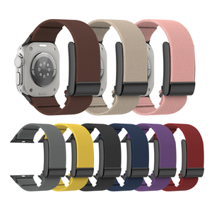2in1 naylon döngü saat kayışı için Whoop 4.0 için Apple Watch & IWatchSmartwatch yedek kayış 20/22mm evrensel spor kordonlu saat - Product Image 3