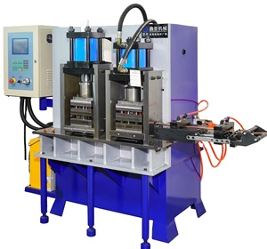 Bara ve kelepçe üretimi için yüksek hızlı hidrolik sürekli düz Metal şerit delme bükme makinesi - Product Image 6