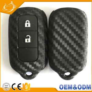 KustSoft เคสกุญแจรถซิลิโคน,ฝาครอบกุญแจคาร์บอนสำหรับ Toyota Rav4 Aygo Corolla Camary Chr Prius Yaris Auris - Product Image 5